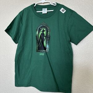 Wicked Girls T-shirt New With Tags Elphaba Medium 9-10 Green Witch